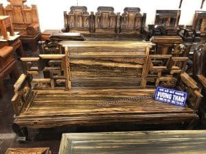 bàn ghế sơn thủy gỗ mun hoa