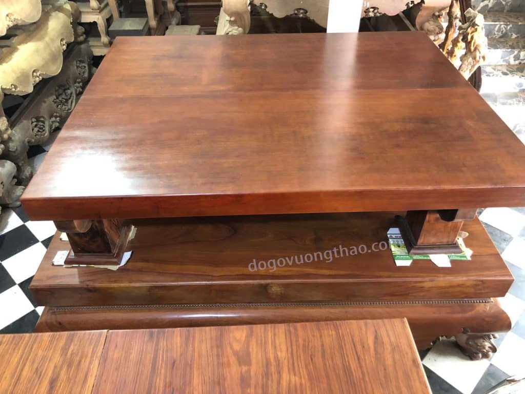 Tấm Chiếu 2 Lá-Gỗ hương đỏ-1m8x2m4