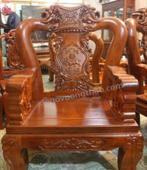 Bộ bàn ghế Minh quốc voi cột 14 ghế đơn 2