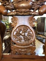 Bộ ghế Minh Quốc Nghê cột 18 gỗ hương