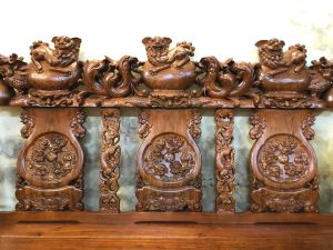 Bộ ghế Minh Quốc Nghê cột 18 gỗ hương