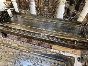 bộ bàn ghế minh quốc voi gỗ mun hoa (1485)