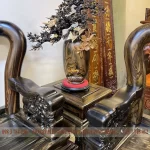 bộ bàn ghế minh quốc voi gỗ mun hoa (1486)