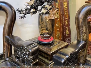 bộ bàn ghế minh quốc voi gỗ mun hoa (1486)