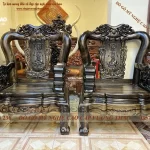 bộ bàn ghế minh quốc voi gỗ mun hoa (1488)