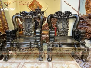 bộ bàn ghế minh quốc voi gỗ mun hoa (1488)