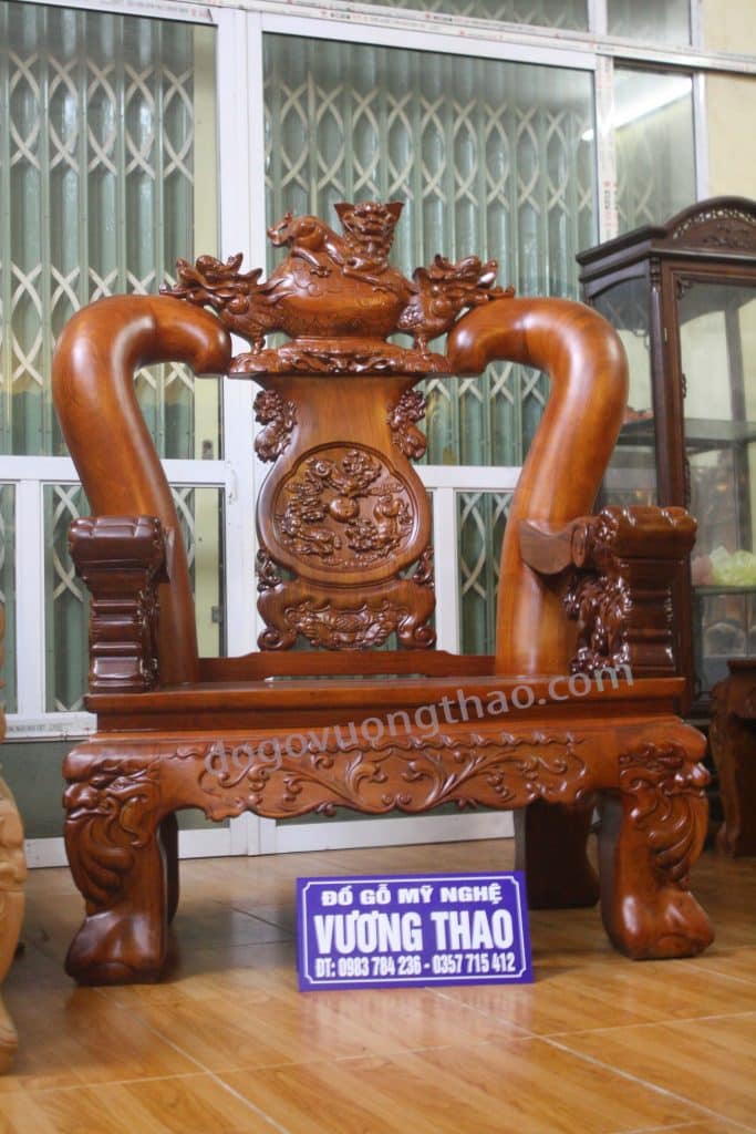 Bộ bàn ghế Minh Quốc nghê cột 18