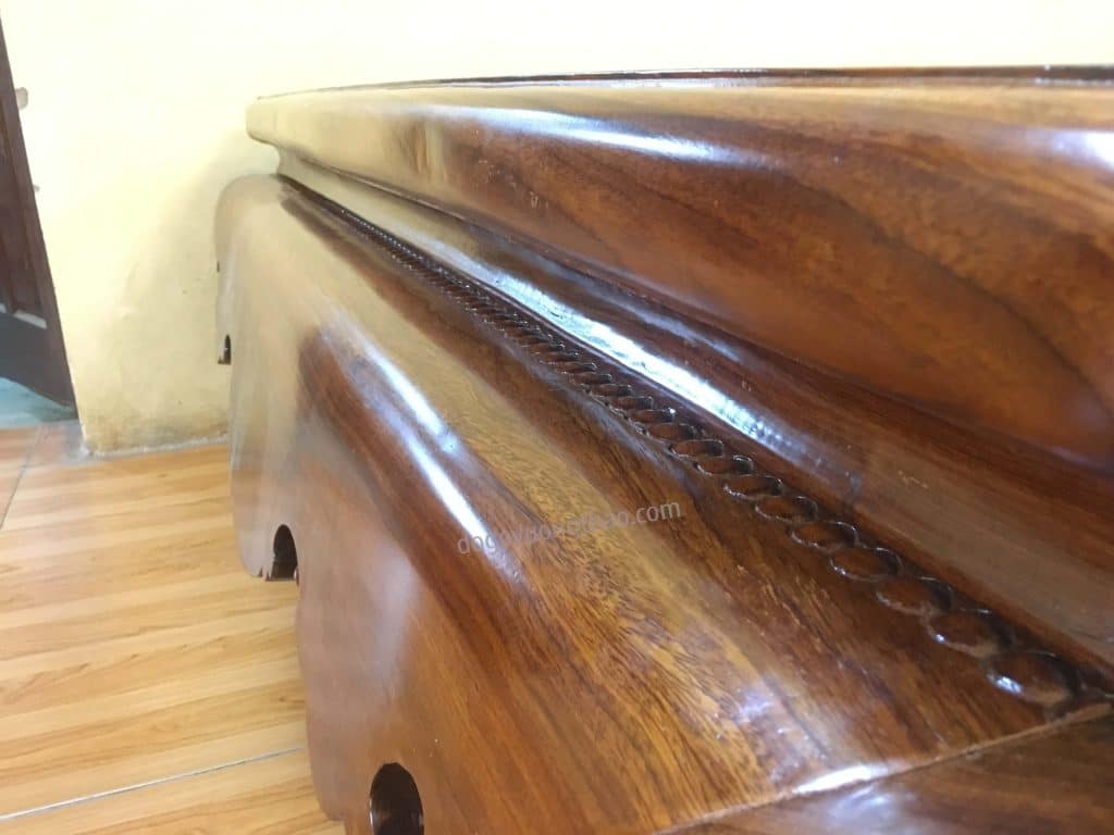 sập trơn gỗ gõ 1m8x2m2