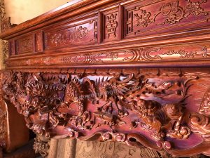 sập thờ tứ linh gỗ gụ