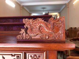 sập thờ tứ linh gỗ gụ