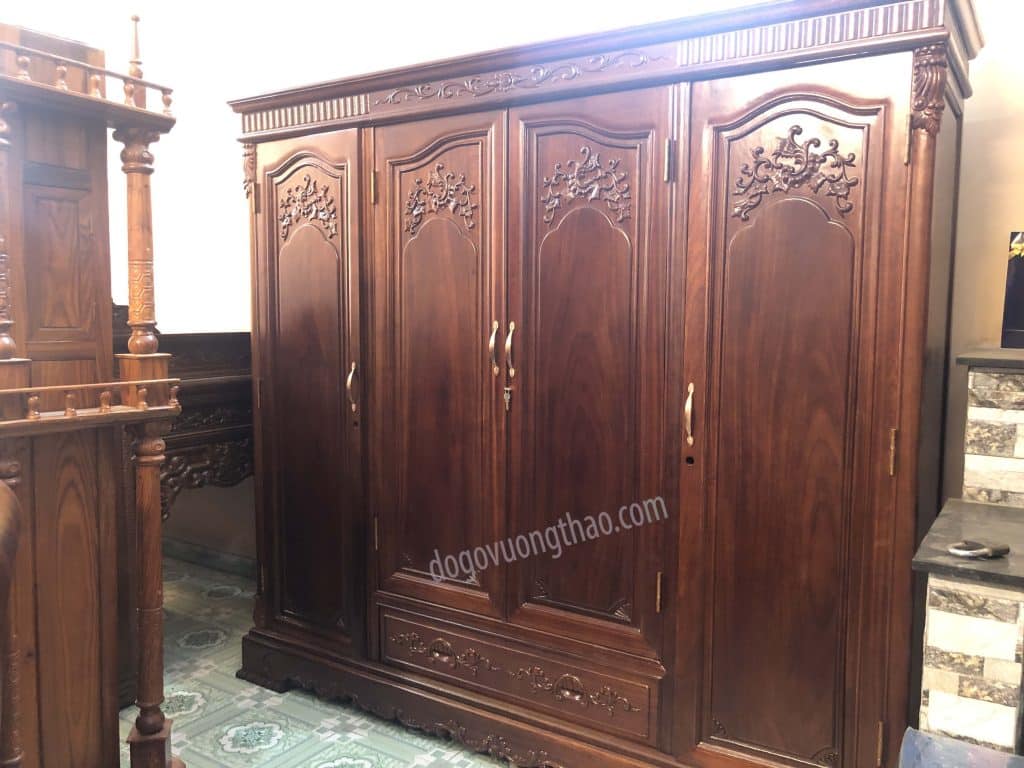 tủ áo 3 buồng 4 cánh