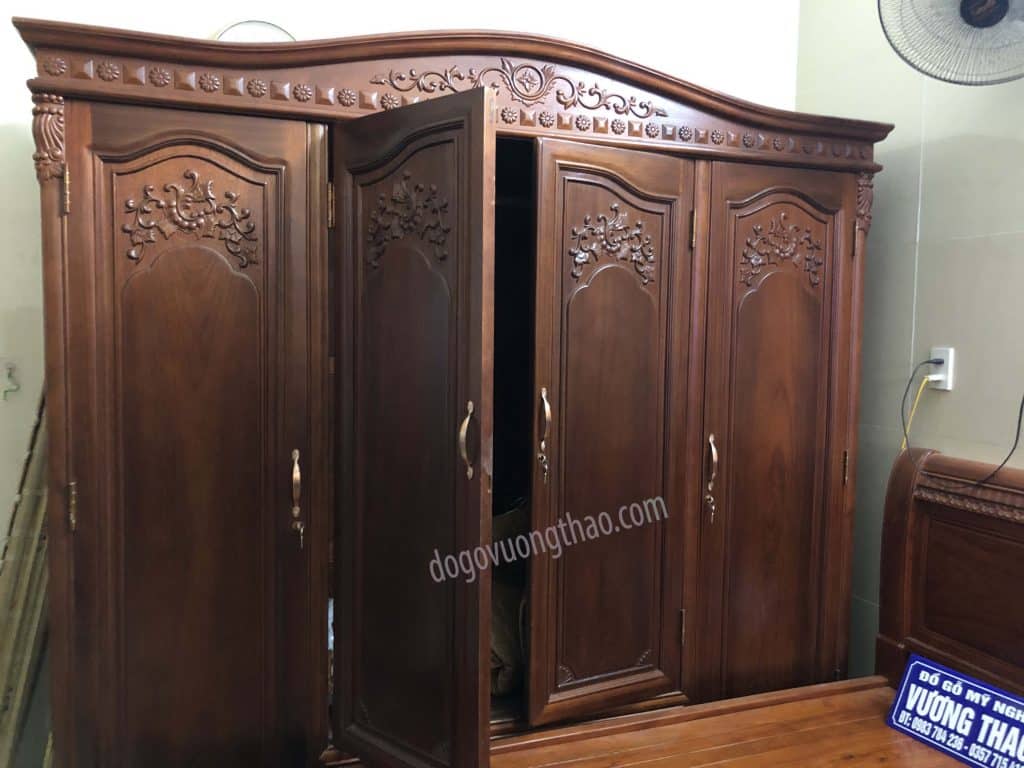 tủ áo 3 buồng 4 cánh