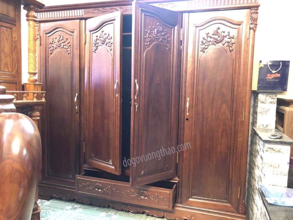 tủ áo 3 buồng 4 cánh