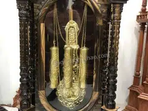 đồng hồ cây gỗ mun lào