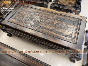 Bộ bàn ghế Minh quốc Nghê gỗ mun 5