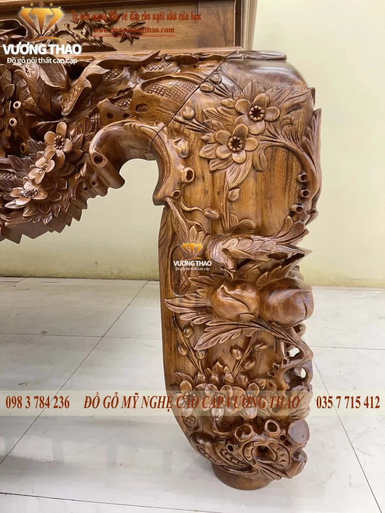 sập thờ mai điểu gỗ gụ (1304)