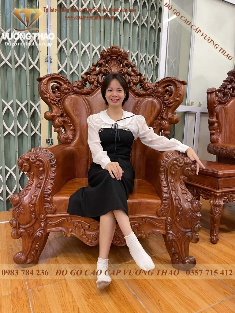 bàn ghế hoàng gia gỗ gõ đỏ (1600)