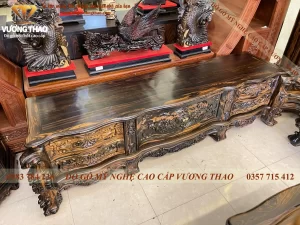 kệ tivi mẫu tân cổ điển gỗ mun hoa (346)