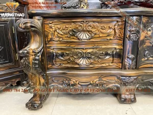 kệ tivi mẫu tân cổ điển gỗ mun hoa (347)