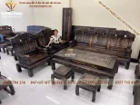 bộ bàn ghế khánh voi gỗ mun hoa (1106)
