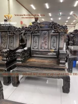 bộ bàn ghế khánh voi gỗ mun hoa (1108)