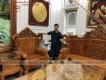 bộ bàn ghế hoàng gia gỗ gõ đỏ