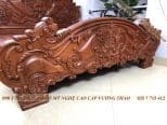 giường hoàng gia gỗ hương đá