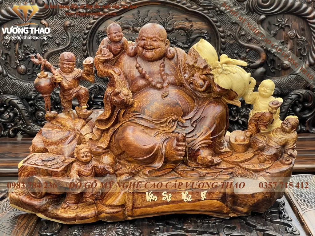 tượng phật di lặc gỗ (1006)