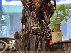 tượng phật di lặc gỗ (1329)