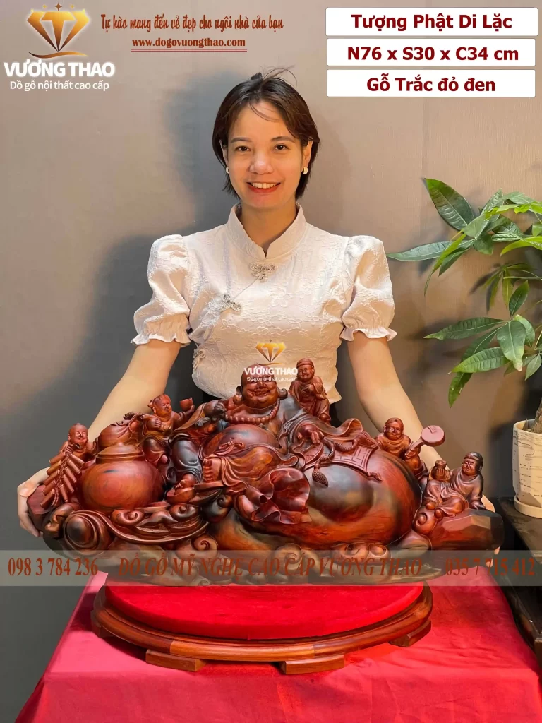 tượng phật di lặc gỗ (1371)