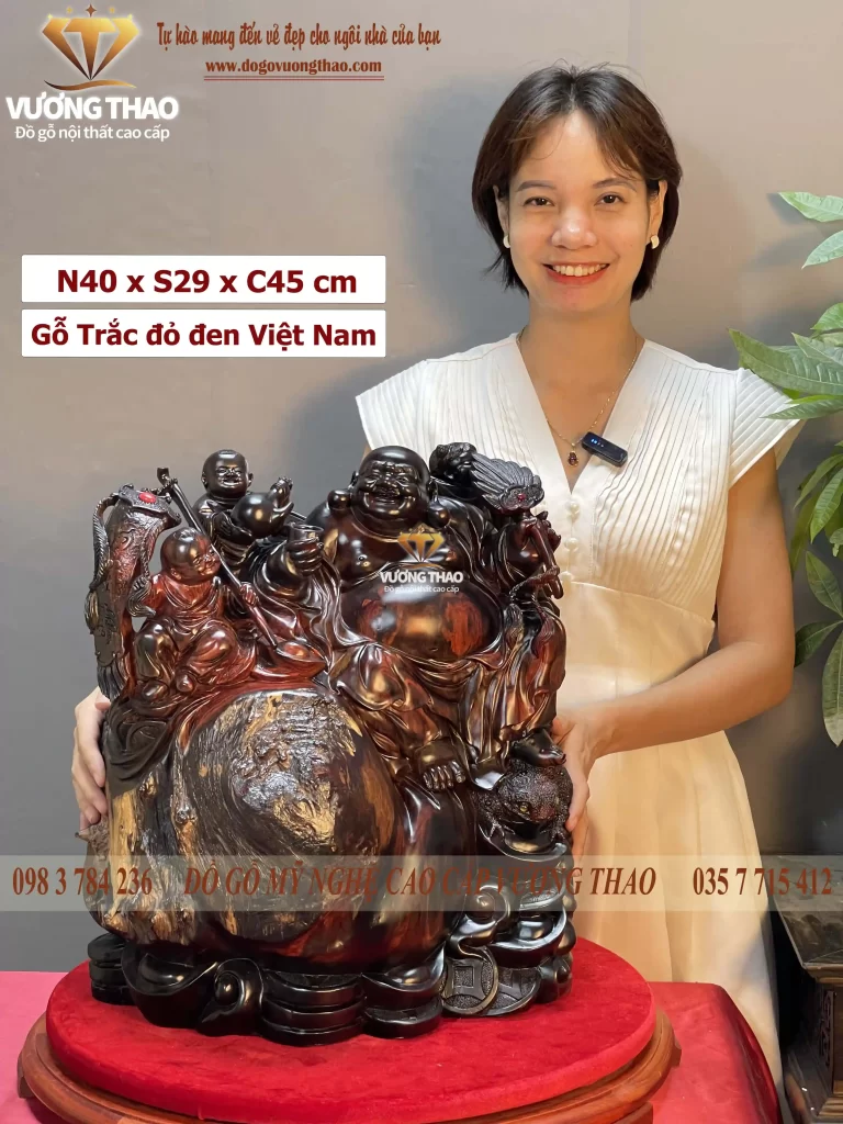 tượng phật di lặc gỗ (1411)
