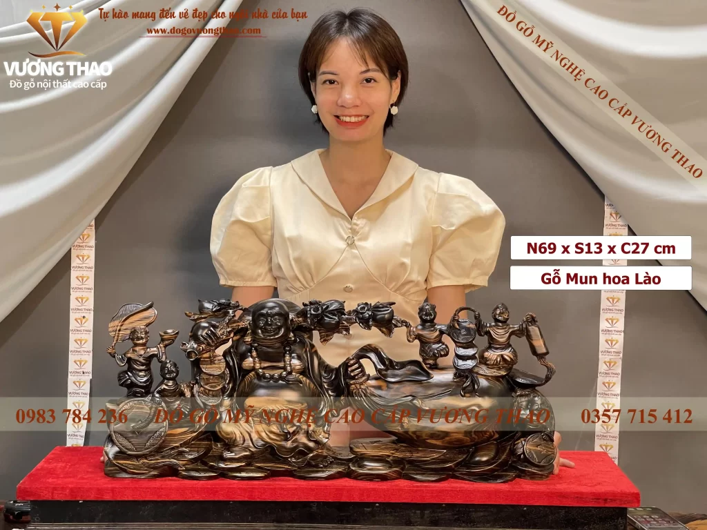 tượng phật di lặc gỗ (421)