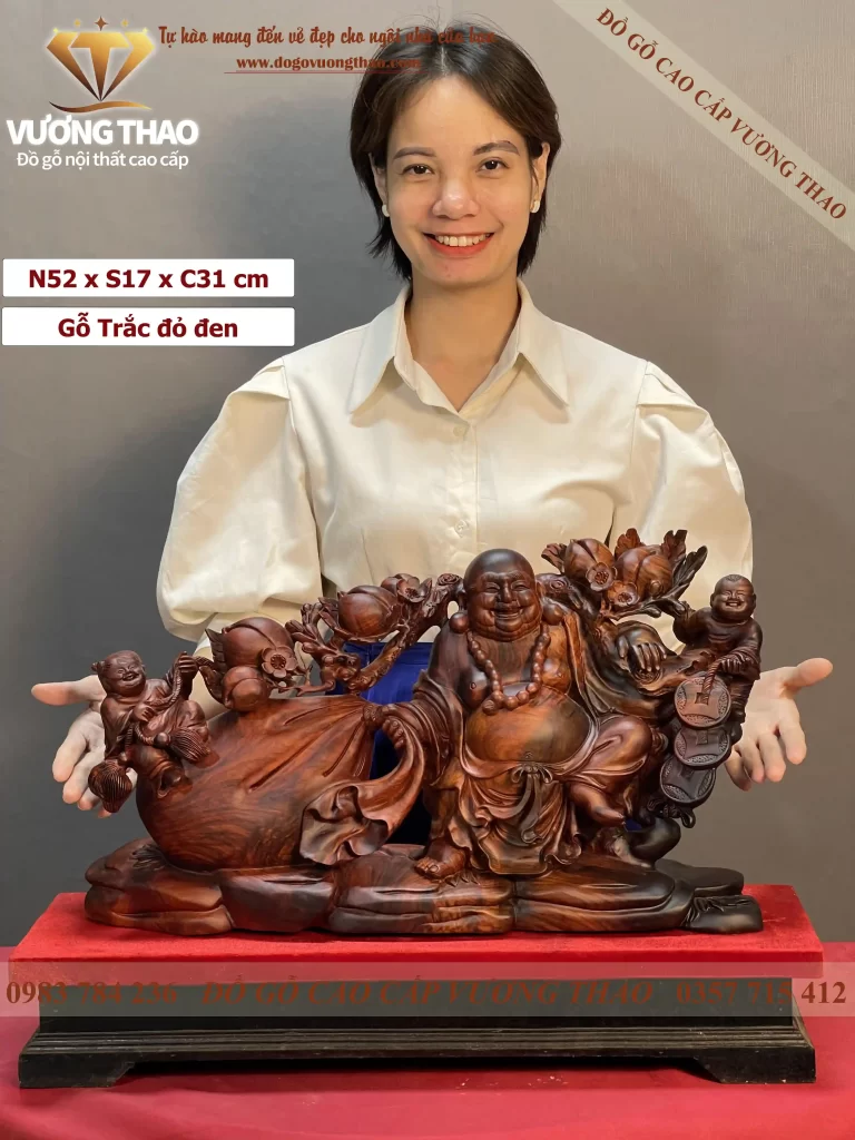 tượng phật di lặc gỗ (645)