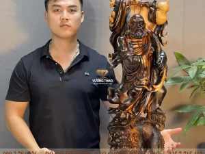 tượng đạt ma sư tổ gỗ (1376)