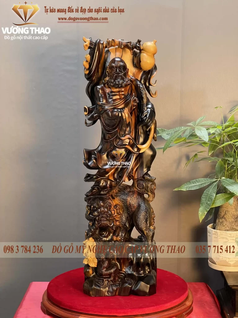 tượng đạt ma sư tổ gỗ (1377)