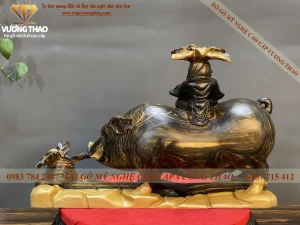 tượng lợn gỗ mun hoa (186)