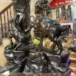 tượng tam dương khai thái gỗ mun (729)