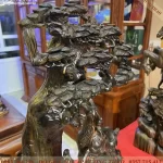 tượng tam dương khai thái gỗ mun (730)