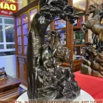 tượng tam dương khai thái gỗ mun (731)