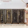 tranh tứ bình gỗ mun hoa (2021)