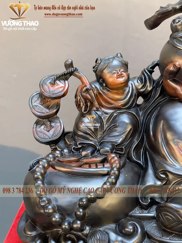 tượng thần tài bằng gỗ trắc (1246)