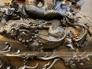 Tranh Tứ Linh gỗ Mun hoa (926)