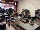 Phòng khách gỗ Mun kiểu mẫu Nội thất đồ gỗ cao cấp phòng khách
