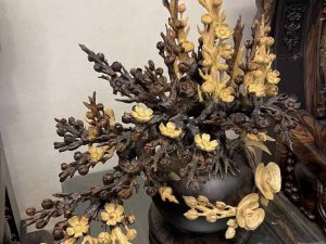 Phòng khách gỗ Mun kiểu mẫu