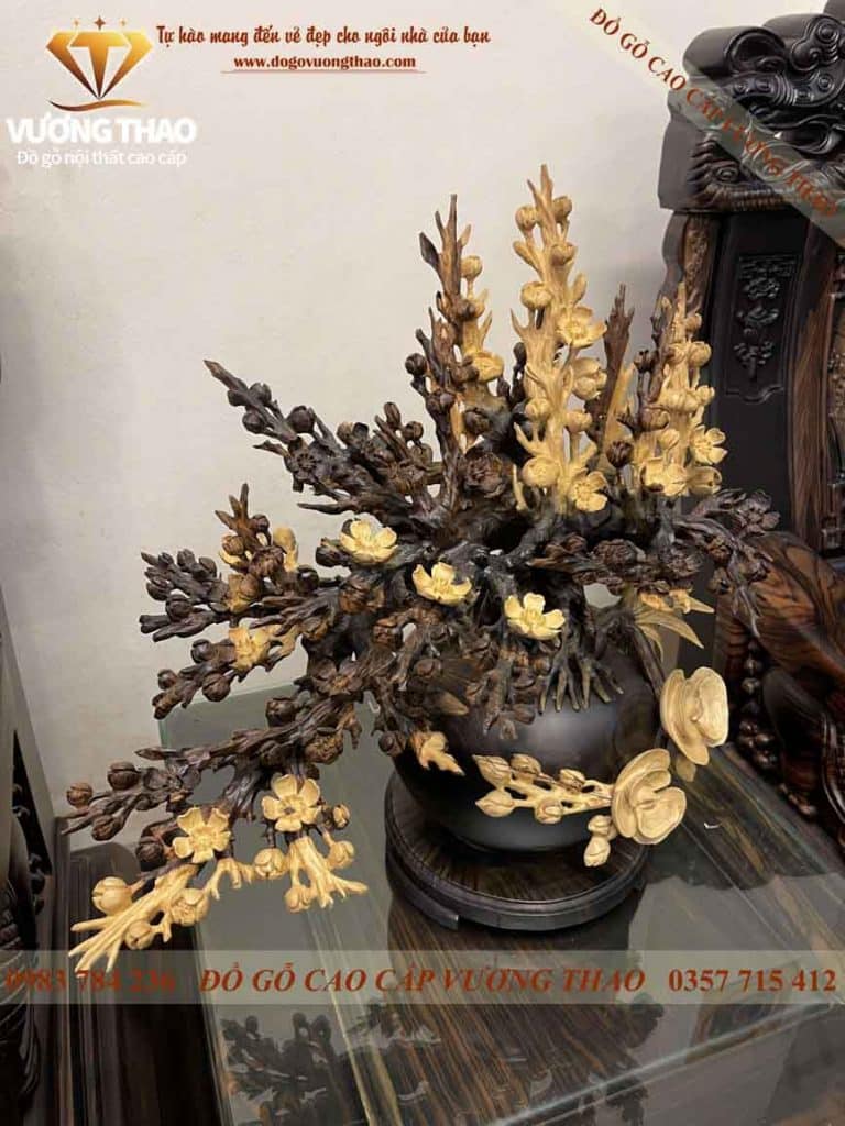 Phòng khách gỗ Mun kiểu mẫu