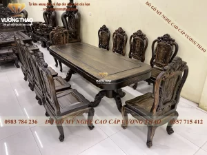 bàn ghế ăn louis (1211)