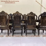 bàn ghế ăn louis (1215)
