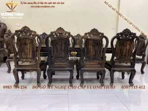 bàn ghế ăn louis (1215)