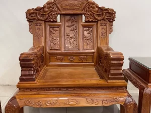 bộ bàn ghế khánh voi gỗ hương đá (1606)