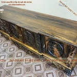 kệ tivi rồng phượng gỗ mun hoa (249)